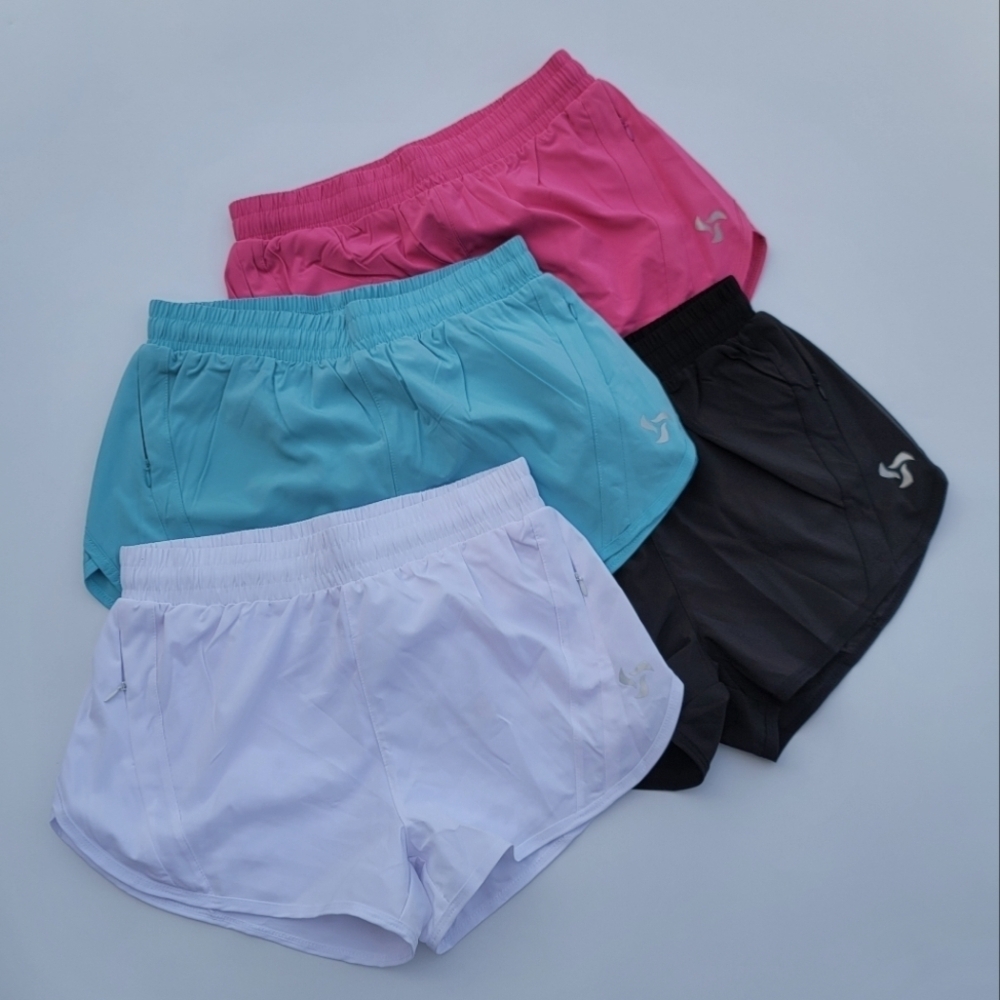 Pedigree FreeRUN High Waist Lined Shorts with Zipper Pockets | Blue - Picture 9 of 9